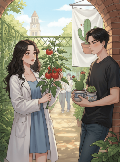 Cà Chua Nhỏ Và Cây Xương Rồng