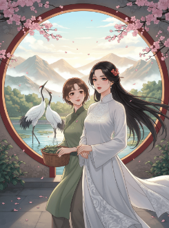 Song Hạc Qua Khung Cửa