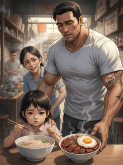 Đứa Trẻ Ăn Mì Không Thịt