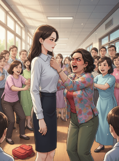 Vả Mặt Bà Điên Đòi Giáo Viên Hầu Hạ Con Mình