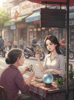 Đại Lão Huyền Học Lại Đi Bày Quán Vỉa Hè