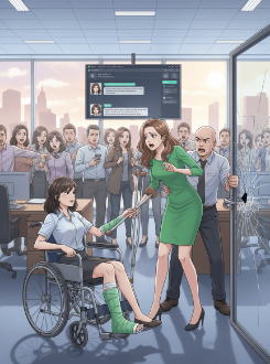 Sau Khi Gãy Xương, Sếp Ép Tôi Chống Nạnh Đi Làm