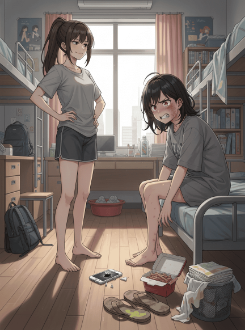 Bạn Cùng Phòng Hôi Chân Cuốn Xéo