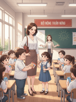 Chuyện Ở Lớp Học, Sữa Học Đường