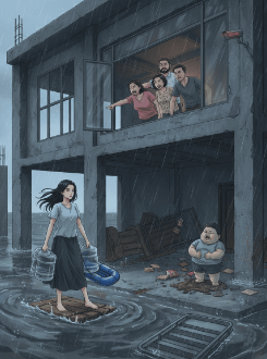 Mưa Lũ Cuốn Trôi , Tôi Chôn Vùi Gia Đình Sói Trắng