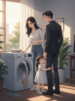 Cô Bé Và Chiếc Máy Giặt