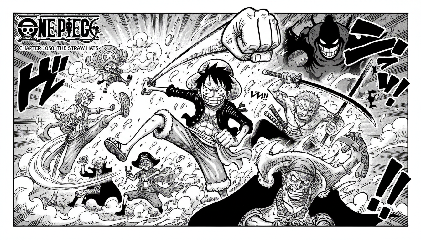 Ví dụ về một khung hình trong truyện tranh One Piece - Truyện tranh: Khám phá sự khác biệt lớn giữa Manga và Manhwa